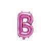 Fóliový balón Mini - Písmeno B 35 cm ružový