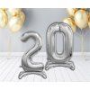 Samostojaci fóliový balón 2 strieborný 74 cm