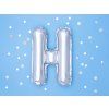 Fóliový balón Mini - Písmeno H 35cm strieborný