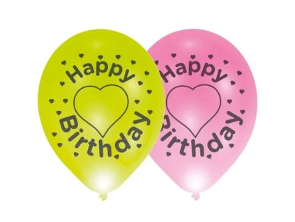 LED balónik Happy Birthday 1 ks
