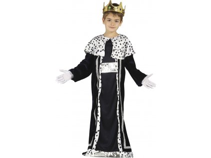 Detský kostým Kráľ Melichar - modrý (Velikost - děti S)