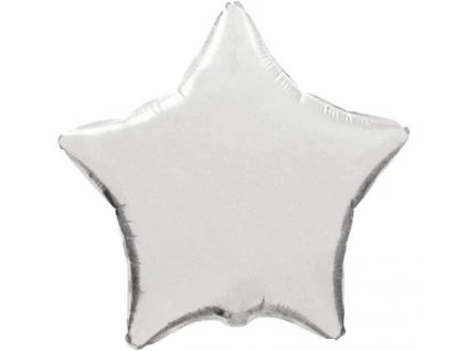Fóliový balón Hviezda - strieborná