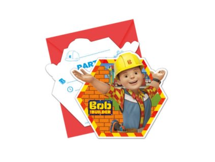 Pozvánky Staviteľ Bob 6 ks