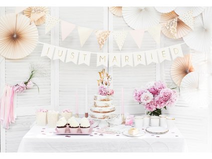 Girlanda - Just Married Biela