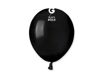 Balónik pastelový čierny 13 cm