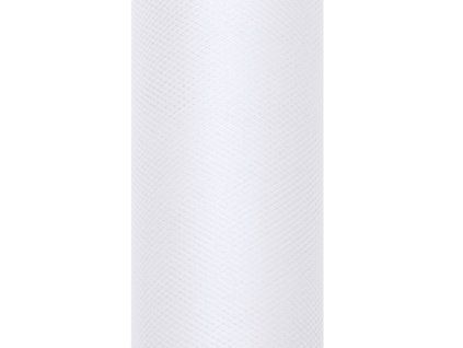 Tyl hladký - biely 0,3x9m