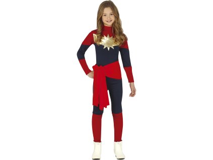Detský kostým - Kapitán Marvel (Velikost - děti M: 115-123 cm)
