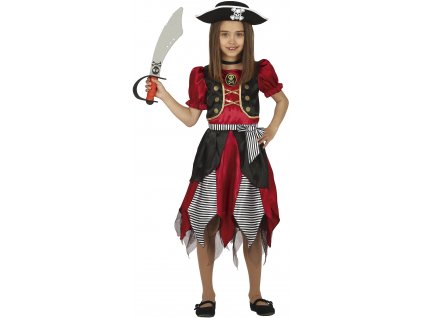 Detský kostým - Pirátka (Velikost - děti M)