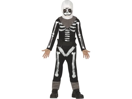 Detský kostým - Skull Trooper (Fortnite) (Velikost - děti L: 129-137 cm)