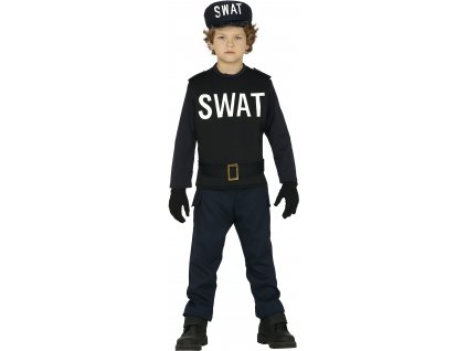 Detský kostým - SWAT (Velikost - děti M)