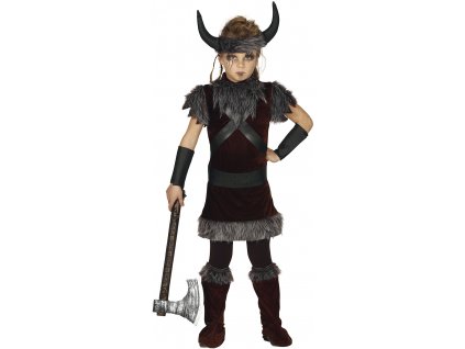 Detský kostým - Vikingské dievča (Velikost - děti S)