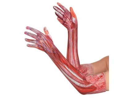 Krvavé dlhé rukavice