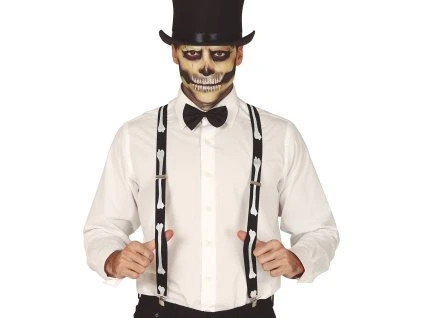 Traky s motívom kostry