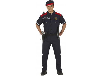 Pánsky kostým - Policajt (Velikost - dospělý M)