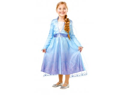 Detský kostým - Elsa (šaty) (Velikost - děti L)