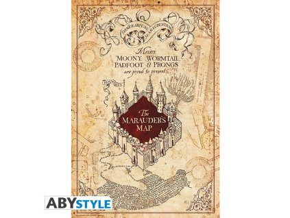 Plagát Harry Potter - Mapa záškodníkov 91,5 x 61 cm