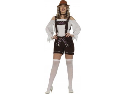 Kostým - Tirolská žena čierný (Velikost - dospělý S)