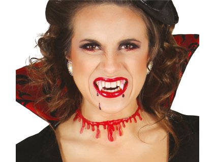 Vampýrské zuby s lepicí pastou