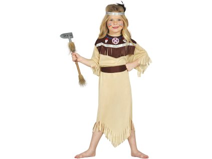 Kostým Indiánka Cherokee (Velikost - děti S: 101-109 cm)