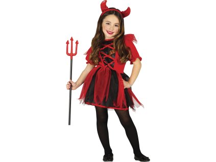 Detský kostým - Malá diablica (Velikost - děti S: 101-109 cm)