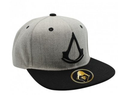 assassin s creed snapback cap grey crest