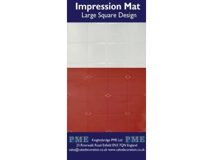 Otiskovací a strukturovaná fólie dekor Velké čtverce - Large Square Design