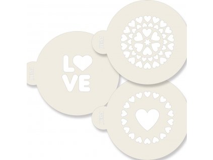 50333 stencil love laska 3 ks