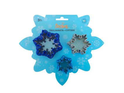 Sada vykrajovátek - sněhové vločky 3ks