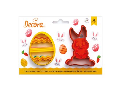Sada velikonočních vykrajovátek - vajíčko a zajíc