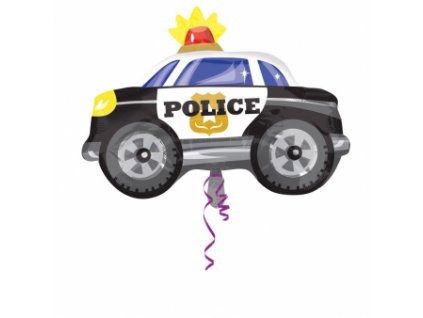 51359 foliovy balon policajne auto 60 x 45 cm