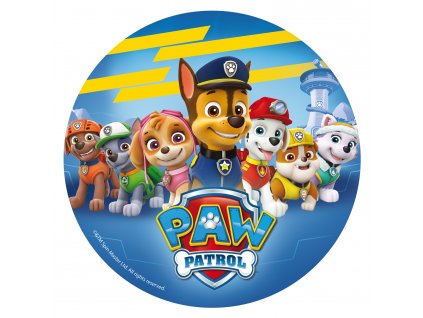 57612 2 jedly papier paw patrol modry 20 cm