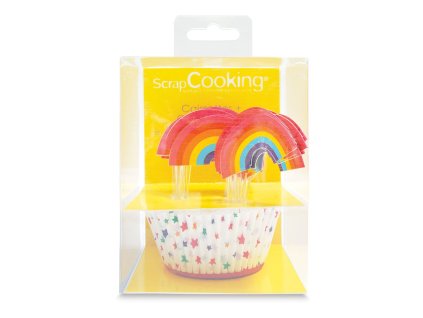 55398 1 kosicky na pecenie a zapichy na cupcakes sada duha 24 ks