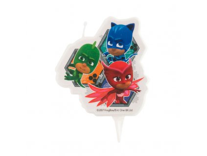 57468 2 narodeninova sviecka pj masks 7 5 cm