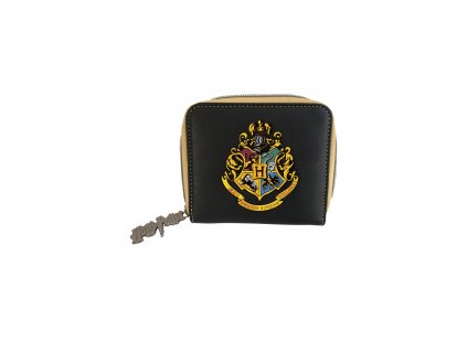 93547 Classic Hogwarts Harry Potter PU Coin Purse Print Black Print Logo 10x8.5x2cm (2)