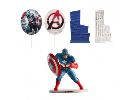 57699 2 sada ozdob na tortu capitan america avengers