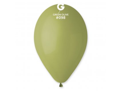 59154 balon pastelovy olivovy 26 cm