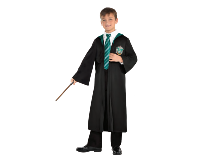 Detský čarodejnícky plášť Slizolin - Harry Potter