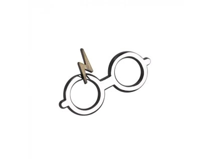 Odznak Harry Potter - Okuliare a jazva