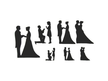 Patchwork vykrajovačka - Svadba