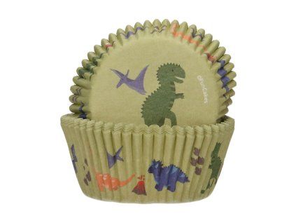 Košíčky na pečenie - Dinosaurus zelené 48 ks