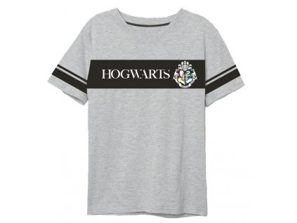 Pánske tričko Harry Potter - Rokfort sivé (Velikost - dospělý L)