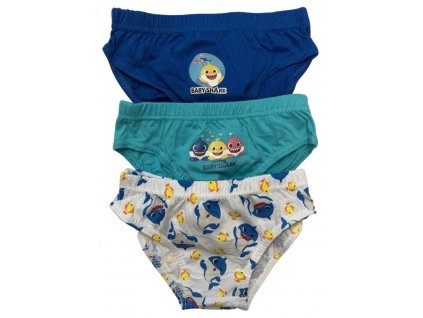 Chlapčenské spodné prádlo - Baby Shark 3 ks (Velikost - děti 104/110)