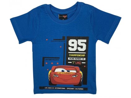 Chlapčenské tričko - Autá modré (Velikost - děti 104)