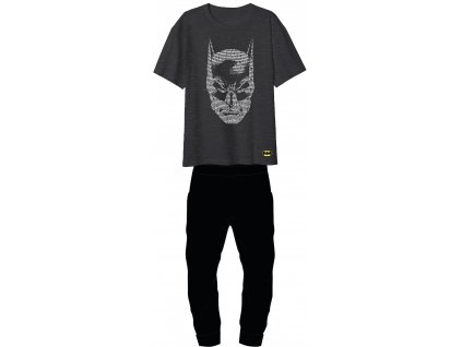 Pánske pyžamo - Batman sivé (Velikost - dospělý L)