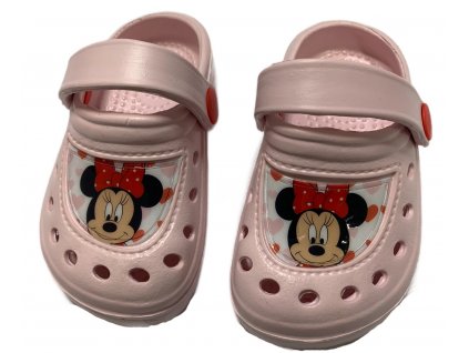 Dievčenské sandále - Minnie Mouse ružové (Obuv 22/23)
