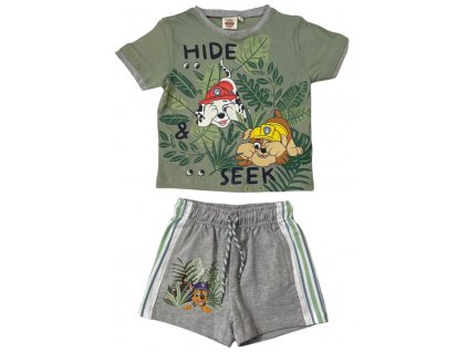 Chlapčenské pyžamo - Paw Patrol zelené (Velikost - děti 3 roky)