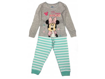 Dievčenské pyžamo - Minnie Mouse zelené (Velikost - děti 104)