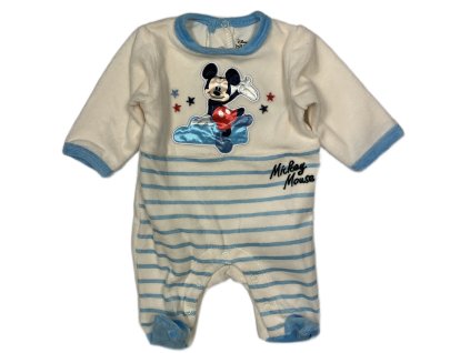 Dupačky Mickey Mouse - Bielomodré (Velikost nejmenší 3 měsíce)