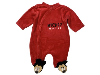 Dupačky Mickey Mouse - červené (Velikost nejmenší 3 měsíce)