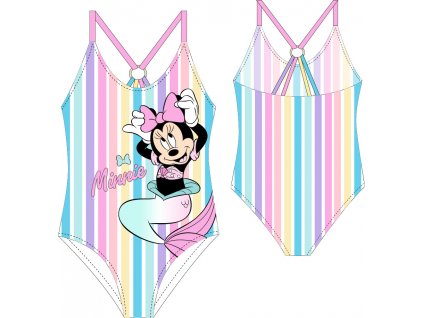 Jednodielne plavky - Minnie Mouse (Velikost - děti 104/110)